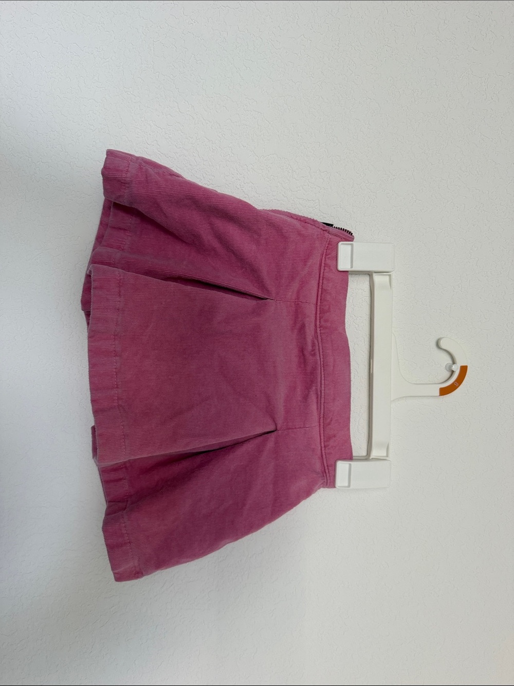 J. Crew Girls' Rose Pink Pleated Corduroy Skirt